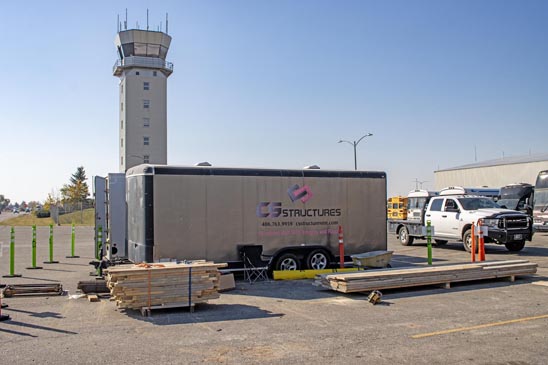 Cs Structures Trailer With Airport Tower